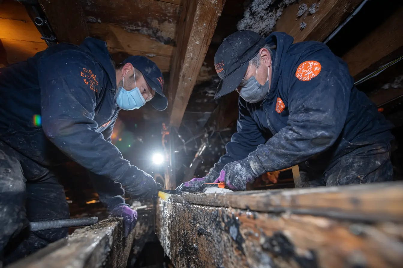 attic and crawl space